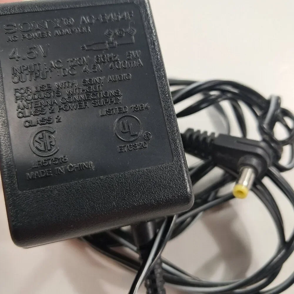 Genuine Sony AC-E454F AC Power Adapter Supply 4.5 V cord OEM